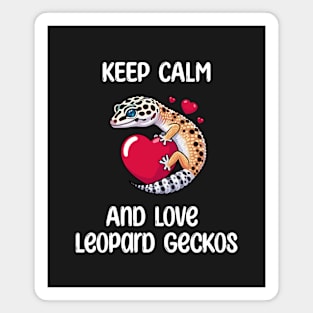 Leopard Gecko Keep Calm and Magnet